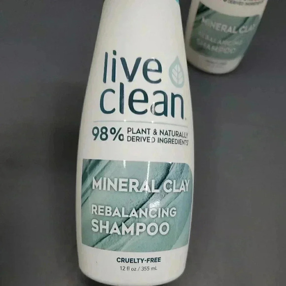 Live Clean Mineral Clay Rebalancing Shampoo 12 fl oz 2 Bottles - Picture 2 of 5